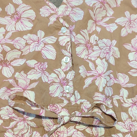 Gap Tie Waist Floral Sleeveless Midi Dress - Picture 3 of 11